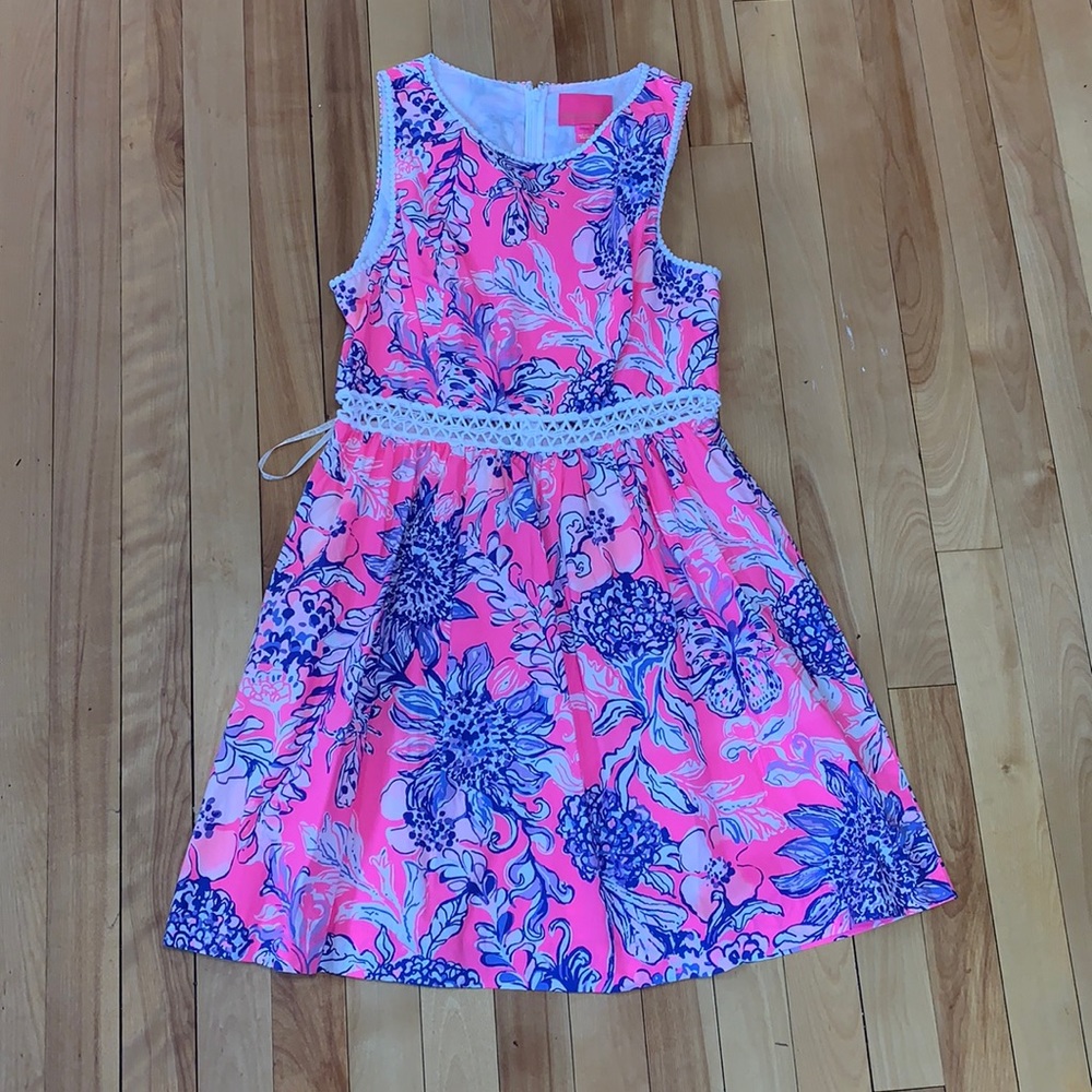 Lilly Alicia Dress Pink Tropics Size 10